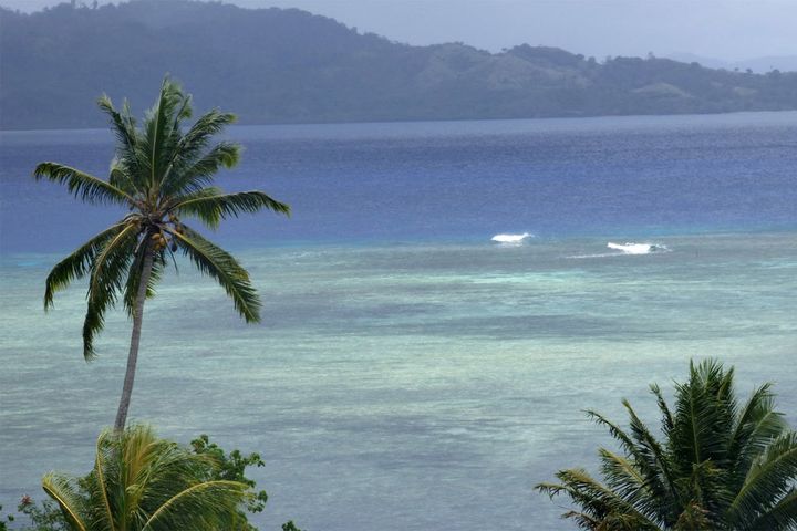 Rising sea levels and more extreme weather events pose an imminent threat to low-lying atoll islands across the Pacific. Shown here, Rabi Island in Fiji. 