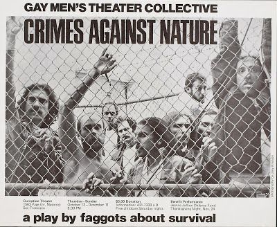 Poster art for 1977’s Crimes Against Nature