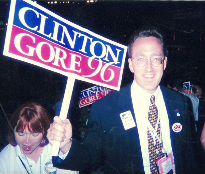 At 1996 Democratic Convention.