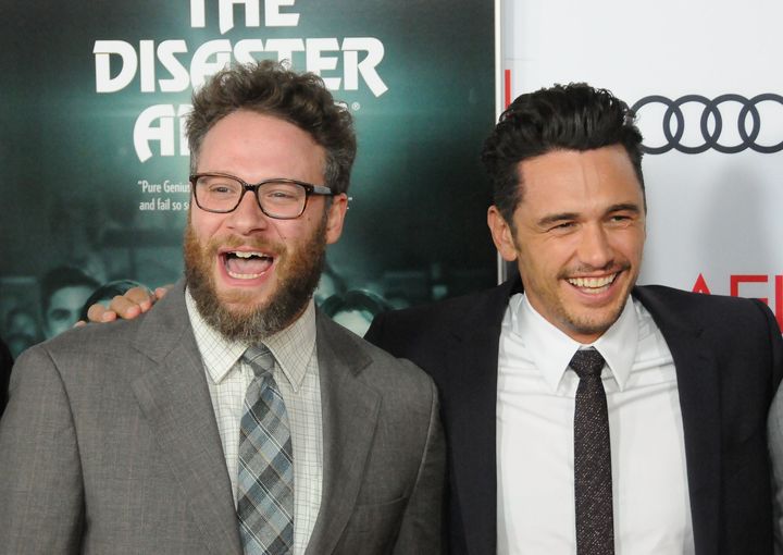 Seth Rogen and James Franco at the screening of "The Disaster Artist" on Nov. 12 in Hollywood. 