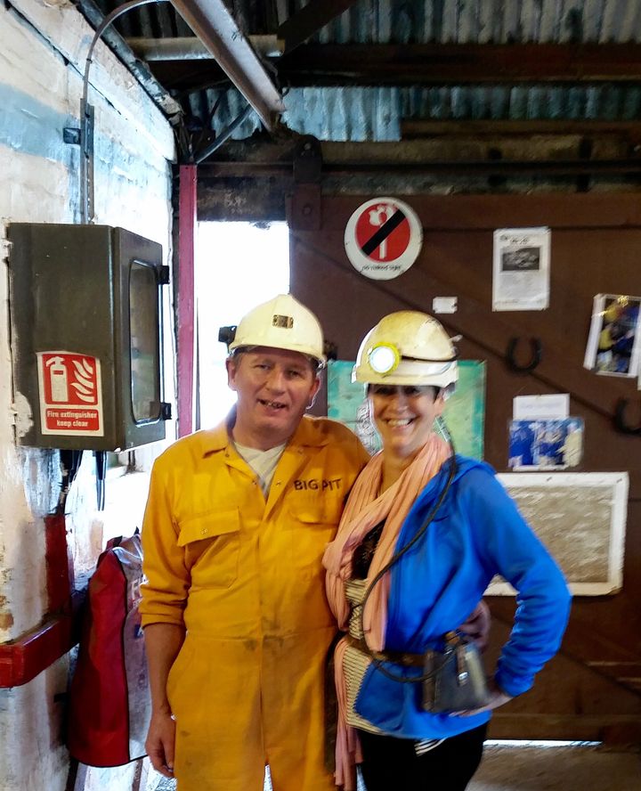 Ready to go into the Big Pit Coal Mine, Wales