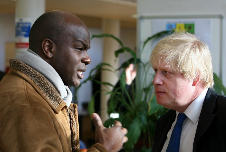 Shaun Bailey with Boris Johnson, who was London Mayor at the time.