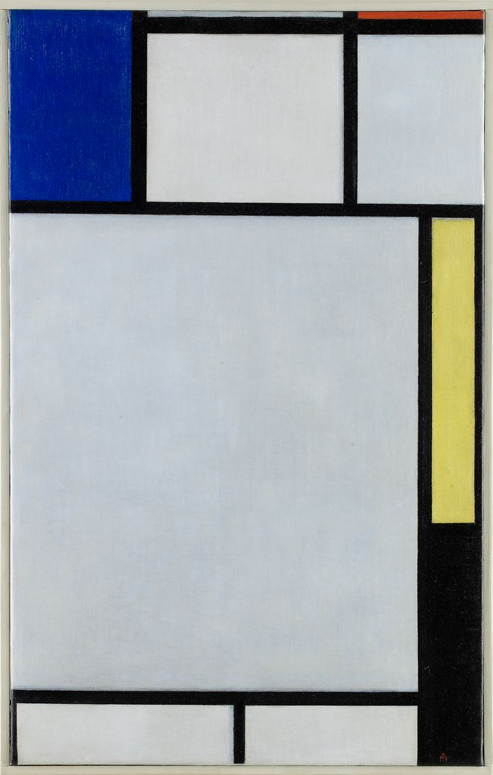Piet Mondrian’s Composition with Blue, Red, Yellow and Black, 1922