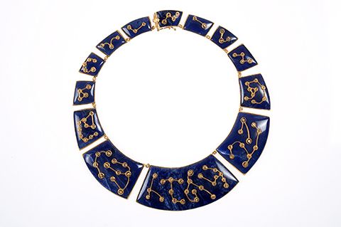 Leo Constellation Necklace - Motion in Space Collection, 1974
