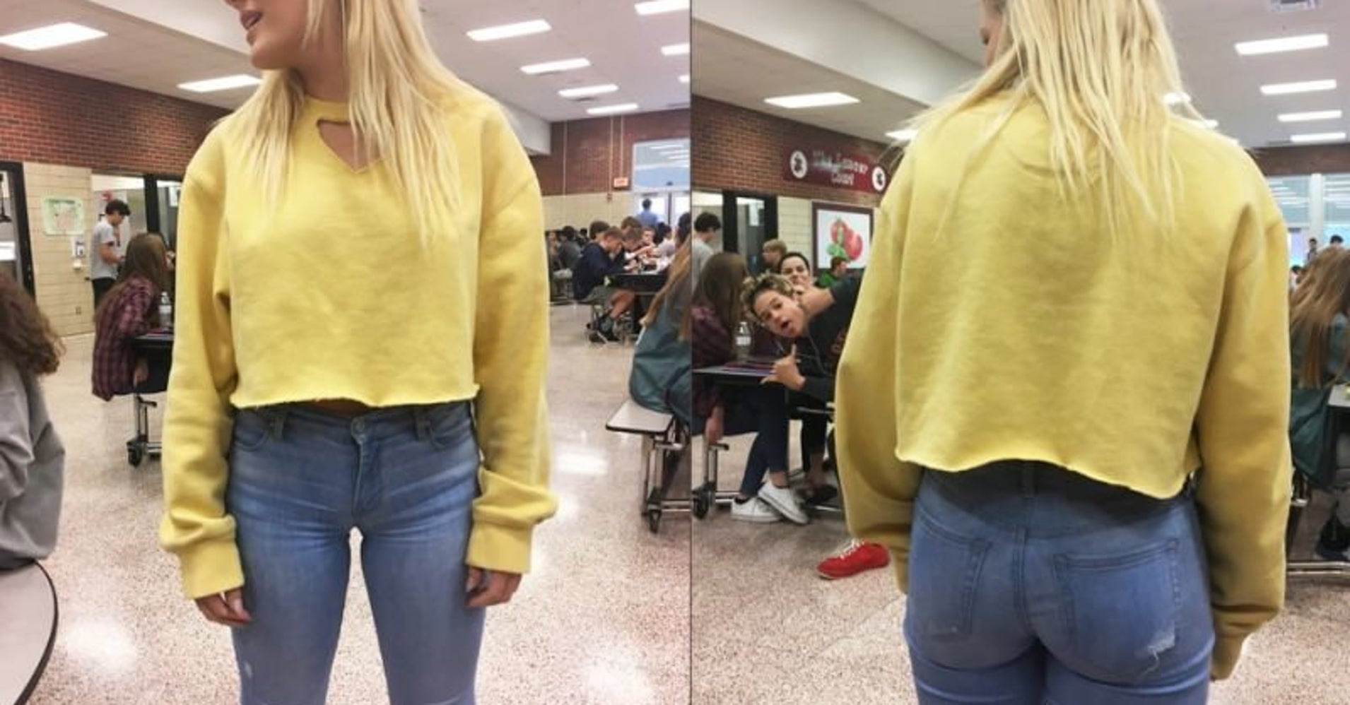 Student's Dress Code Violation Cleavage And 'Excessive Midriff' — In A