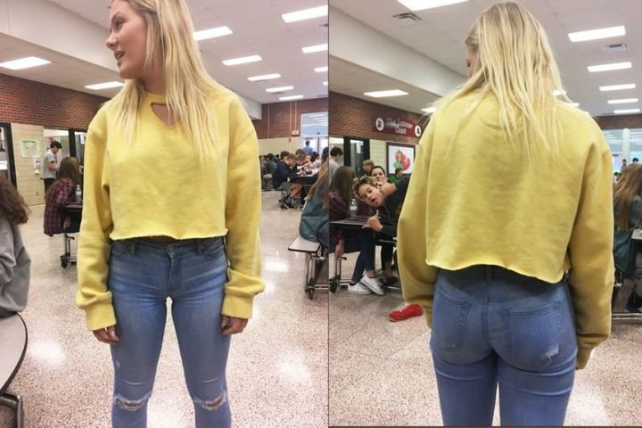 A high school senior from Pennsylvania got a dress code violation for this outfit. 