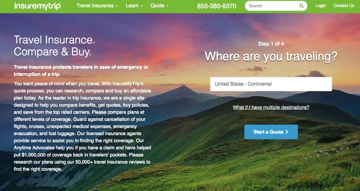 Websites like Insuremytrip.com allow travelers to compare trip insurance plans beyond those offered by airlines.