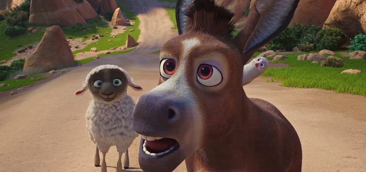 Ruth the sheep, Bo the donkey and Dave the dove in “The Star”