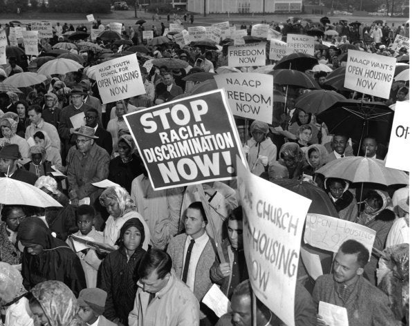 <p>Open housing demonstration in Seattle, October 20, 1963. </p>