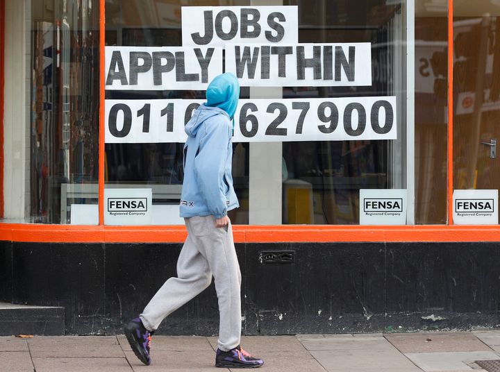 The number of Britons in jobs has fallen by 14,000