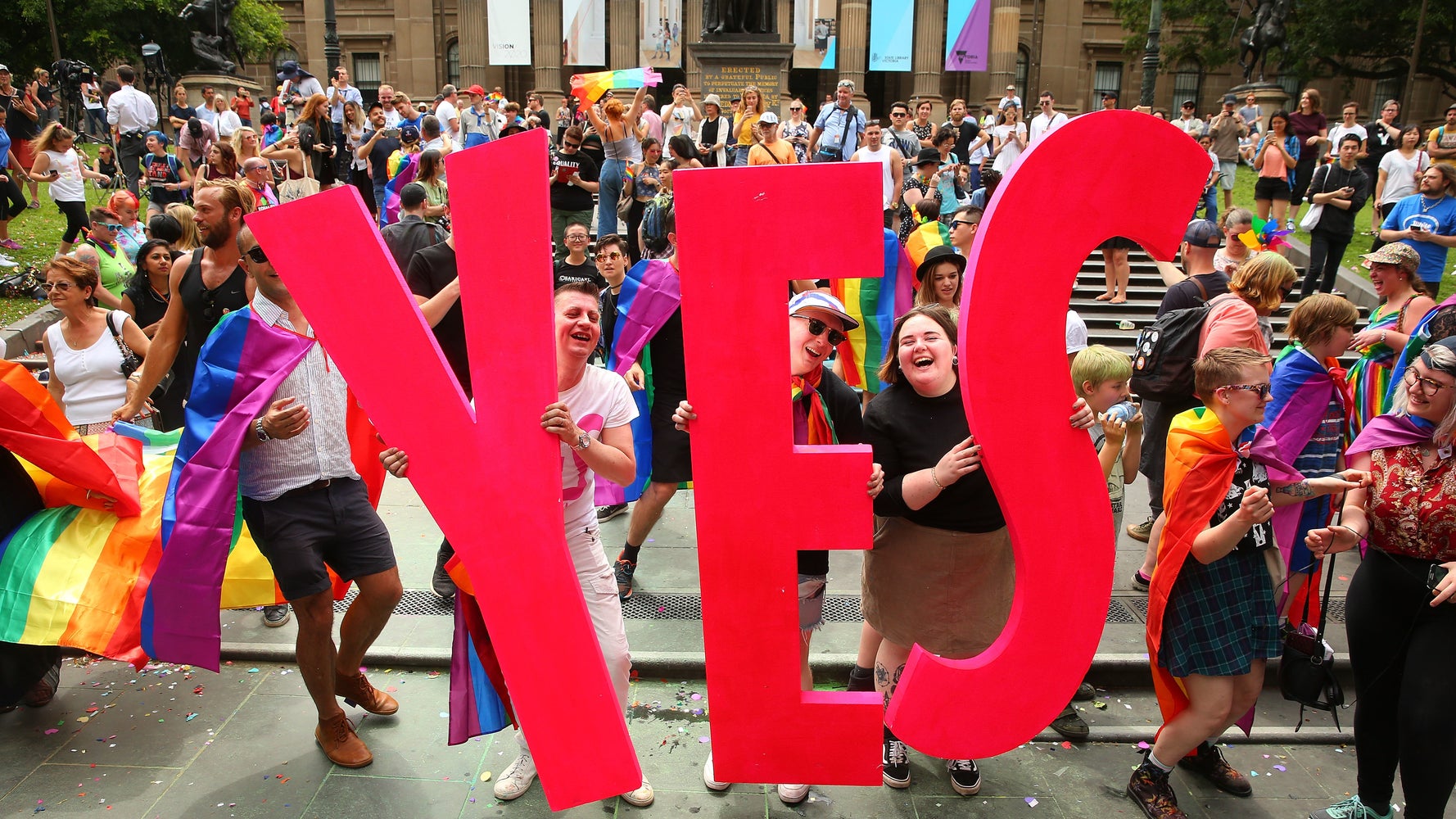 Australians Joyously Celebrate ‘yes Vote For Same Sex Marriage Huffpost