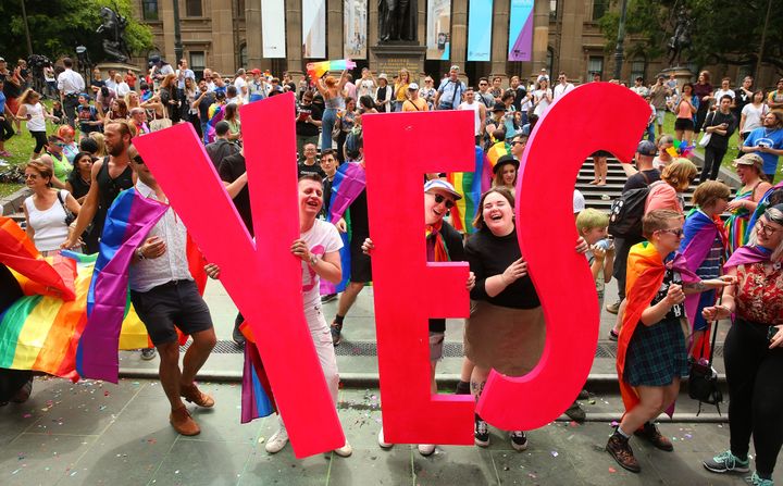 The celebration at the State Library of Victoria in Melbourne.