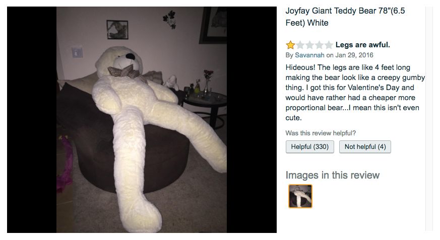 6 foot teddy bear amazon