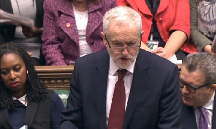 Jeremy Corbyn in PMQs.