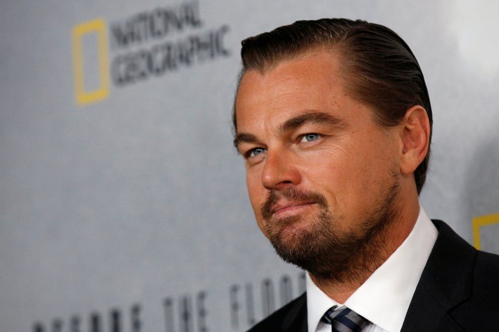 U.S. actor and U.N. Messenger of Peace Leonardo DiCaprio poses at a screening of his documentary "Before the Flood"