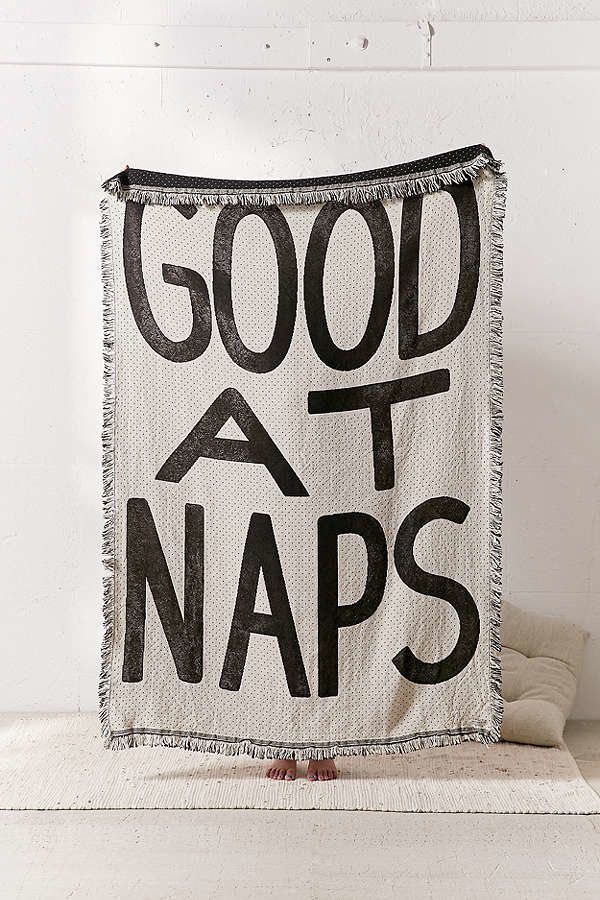 'Good At Naps' Throw Blanket