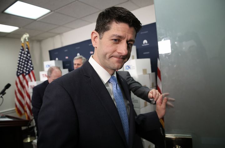 House Speaker Paul Ryan (R-Wis.) spent time Wednesday talking to Republicans who have lingering concerns about the state and local tax deduction changes in the tax bill.