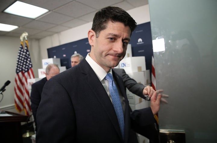 House Speaker Paul Ryan (R-Wis.) spent time Wednesday talking to Republicans who have lingering concerns about the state and local tax deduction changes in the tax bill.