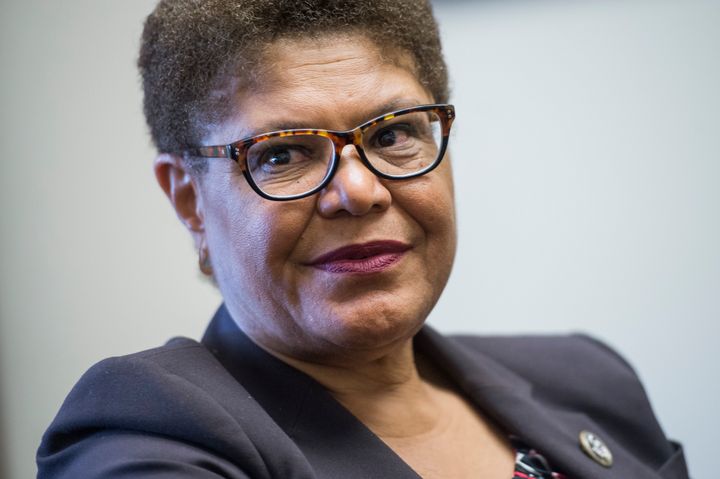 Rep. Karen Bass (D-Calif.) questioned Attorney General Jeff Sessions about the FBI intelligence report titled “Black Identity Extremists Likely Motivated to Target Law Enforcement Officers” during a hearing Tuesday. 