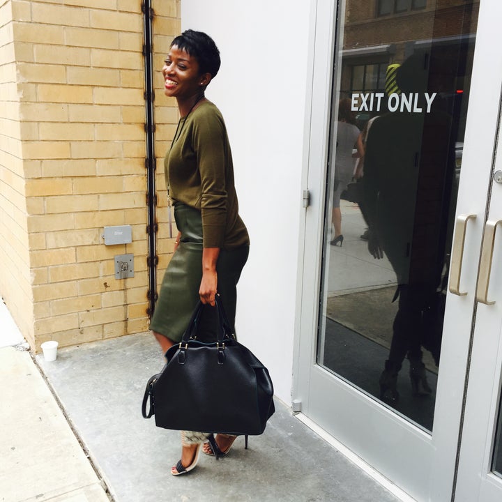 Imani Pope-Johns at Christian Siriano during New York Fashion Week [2016]