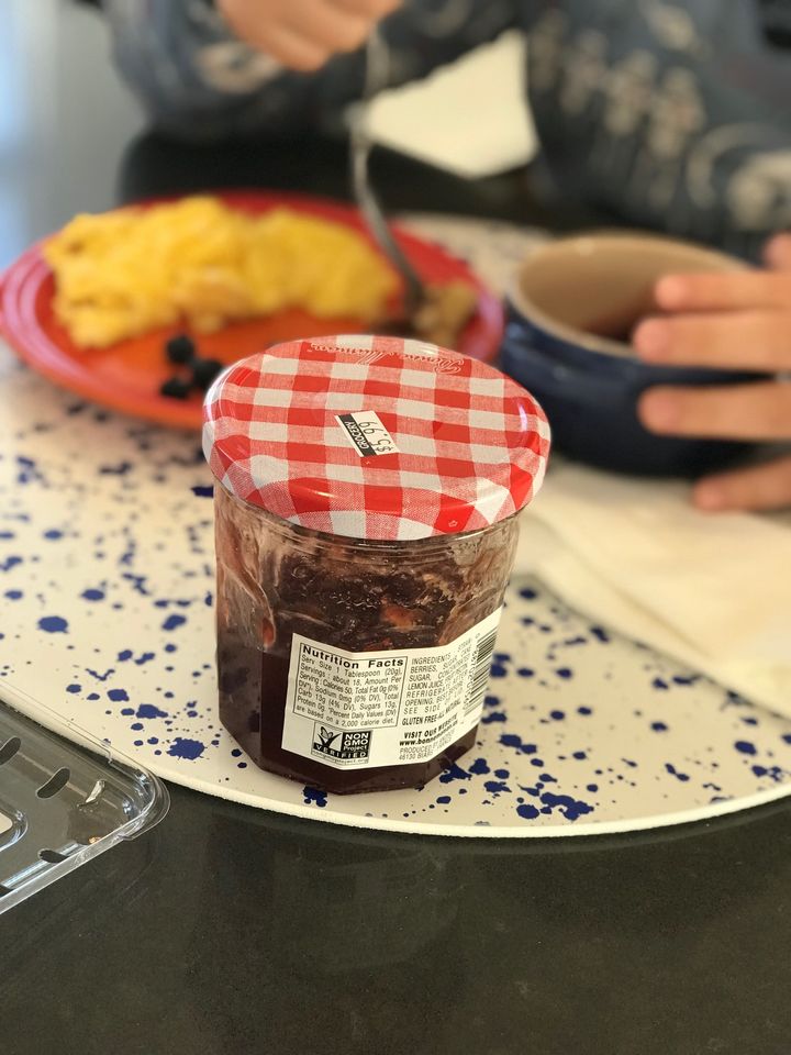 Turns out jam is better than syrup. Nice!