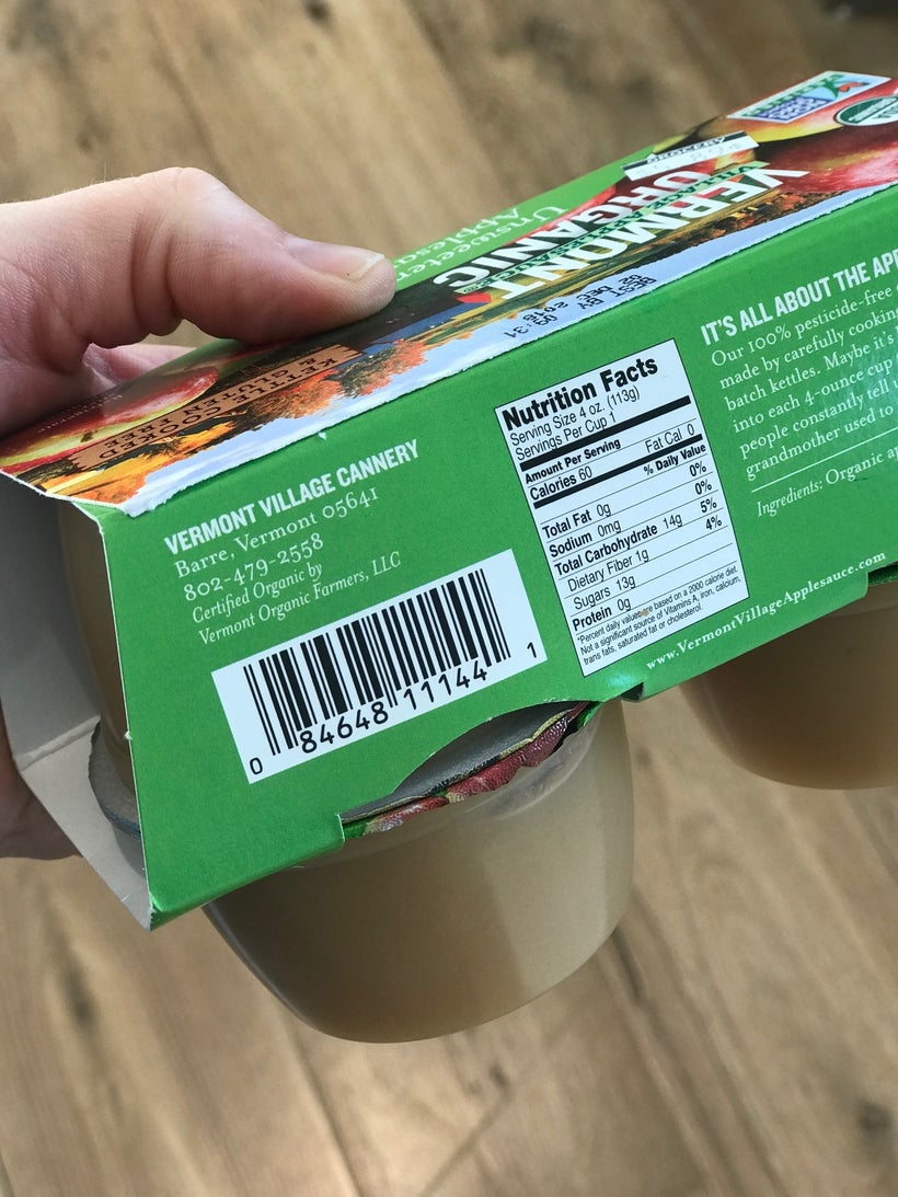 13 grams of sugar in applesauce? Off the list!