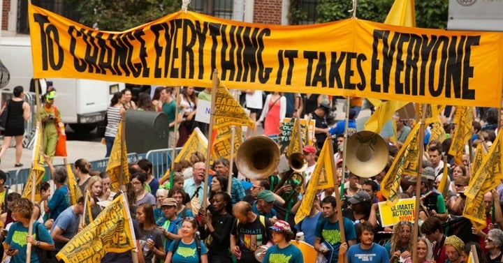 A photo from the People's Climate March in 2014.