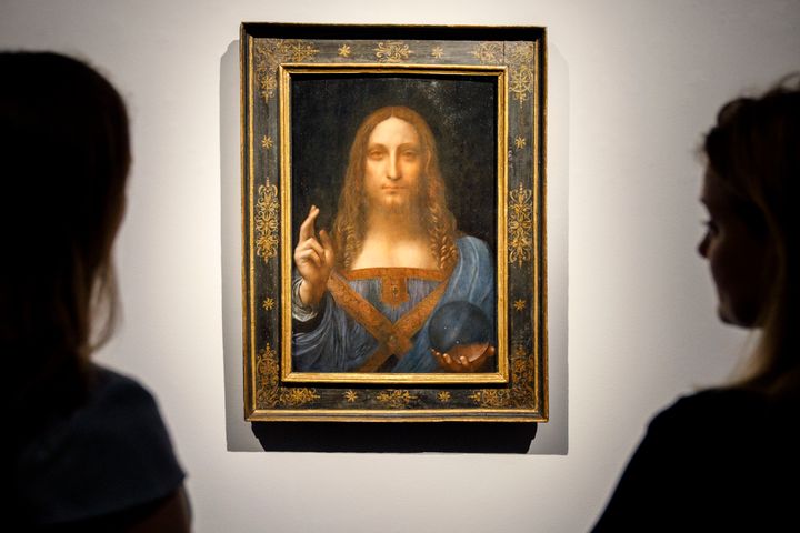 "Salvator Mundi" is a portrait of Christ that's been attributed to Leonardo da Vinci circa 1500.