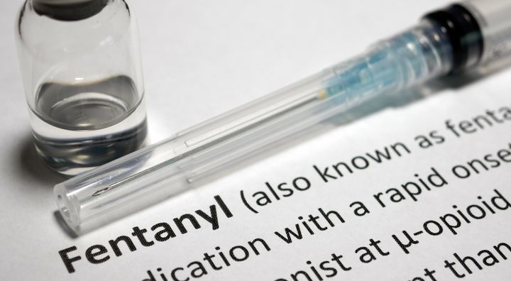Fentanyl, which is an extremely potent opioid that's capable of killing someone in small amounts, can be absorbed by the skin or through inhalation.
