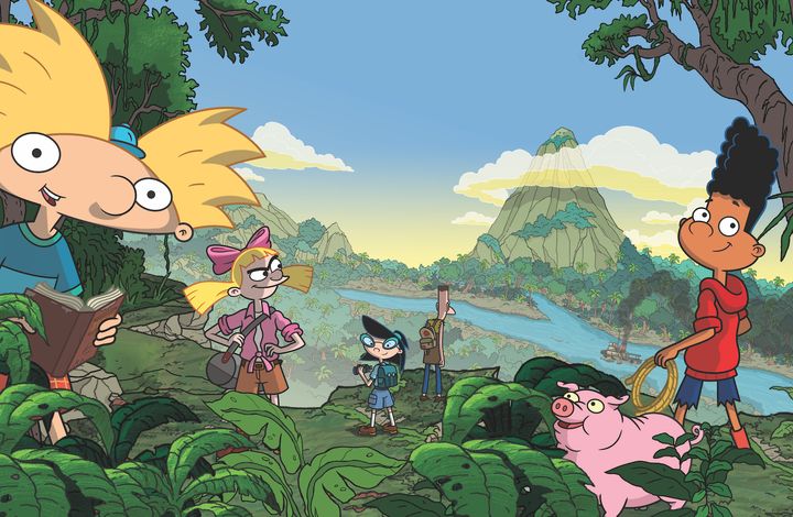 Caption: Arnold (left) and his friends take the field trip of a lifetime in Nickelodeon’s Hey Arnold!: The Jungle Movie, premiering Fri., Nov. 24, 7 p.m. (ET/PT). © Nickelodeon. 