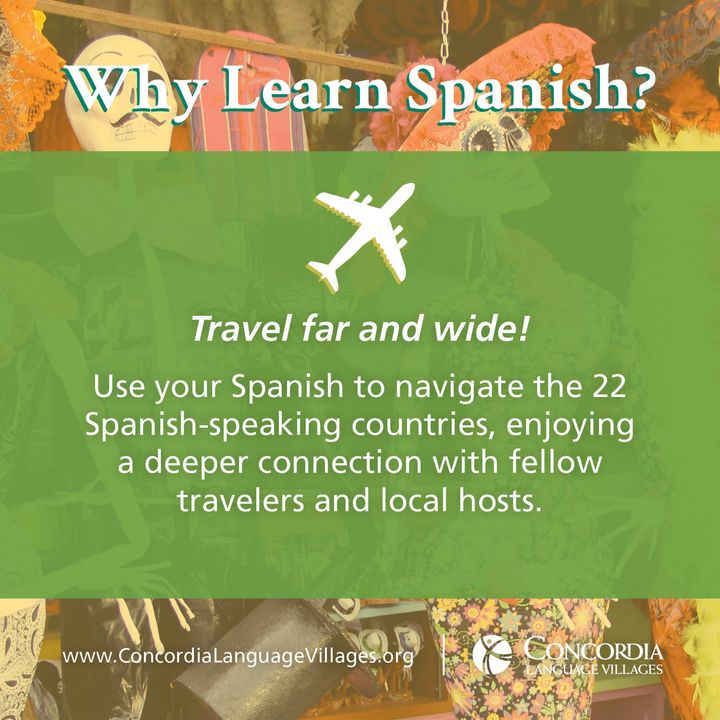 Spanish is one of the 15 languages Concordia Language Villages offers in full immersion setting to youth, families and adults all year round.