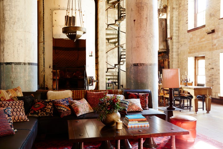 <p>Old tanks repurposed as seating nooks in Sternewirth.</p>