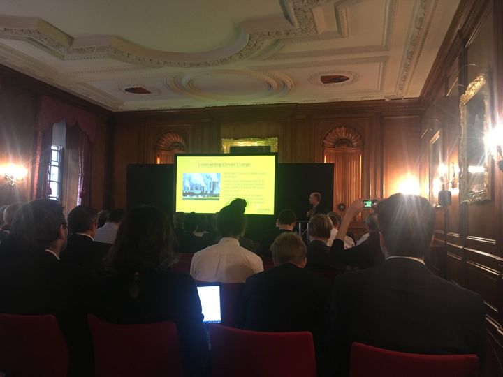 Presenting at the Insurance & Climate Risk conference in London