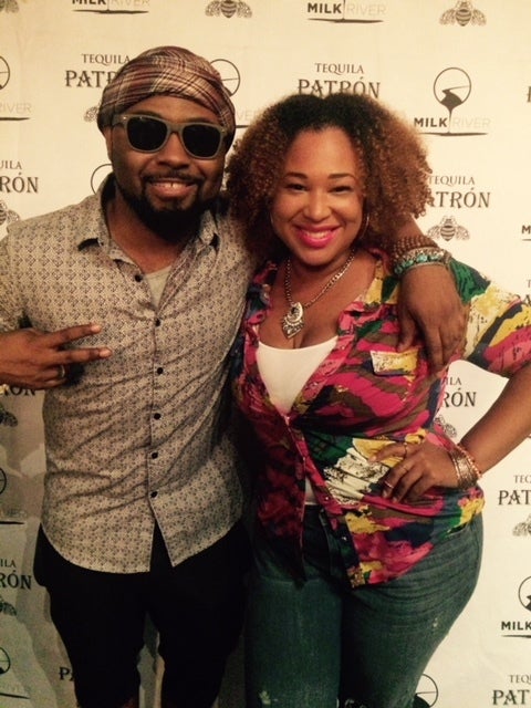 <p>Candice Nicole with recording artist and former client, Musiq Soulchild</p>
