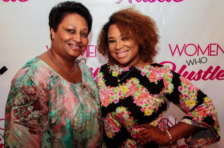 <p>Candice Nicole with her mother, Donna Mackel at the Women Who Hustle launch event in Washington, D.C.</p>