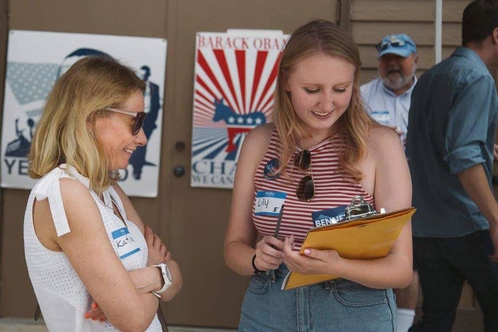 Lilian Adams (right) said a male organizer with Clinton's campaign "made multiple comments about my body."