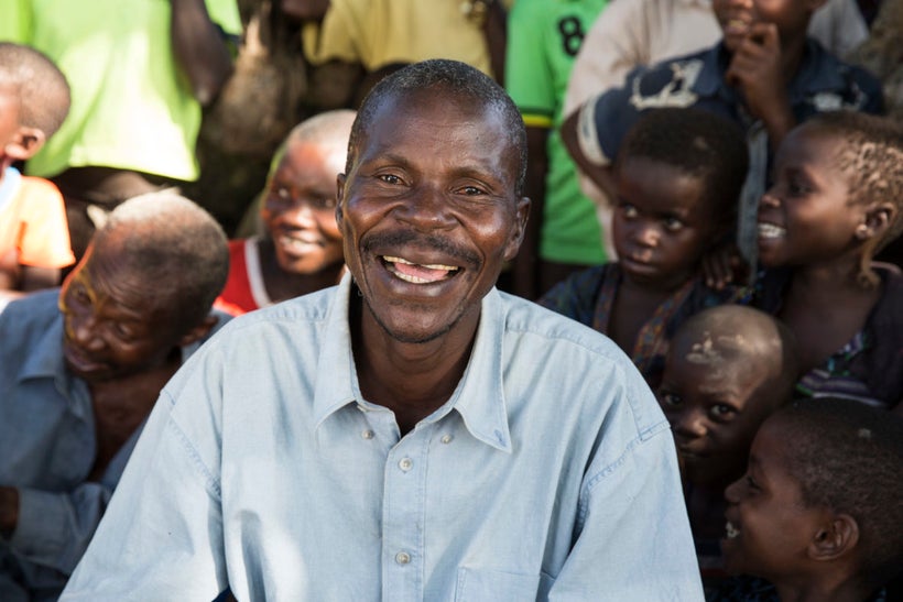 The chief of Katchambuyu, David Numbi, who says the WASH intervention has made a big impact on health and wellbeing in his to