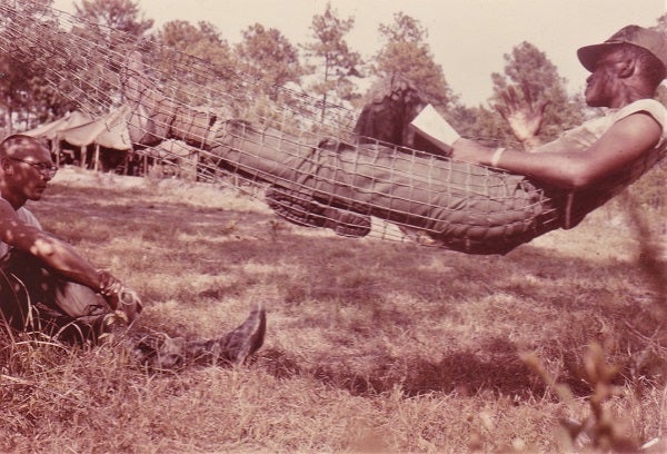 The real job of an OCS Tactical Officer- Counseling his Officer Candidates, Ft Benning, 1968.