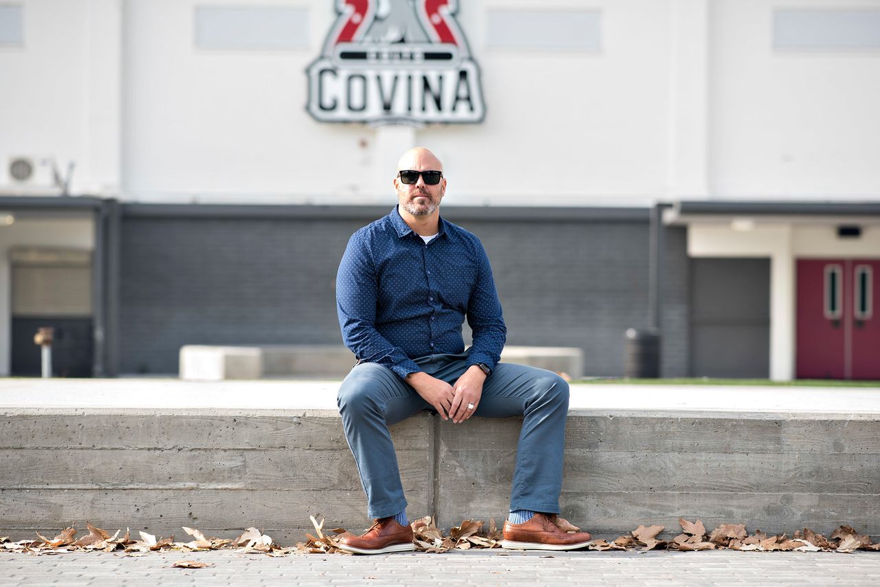 Ryan Parry, 45, taught special education classes at his alma mater, Covina High School for 16 years before moving onto being the Program Specialist for special education for the Covina-Valley Unified School District four year ago. 