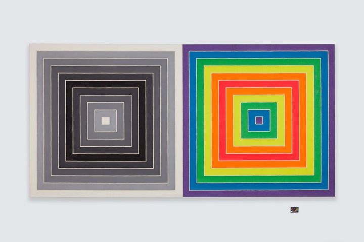 Frank Stella, WWRL, 1967 Alkyd on canvas Private Collection, NY © 2017 Frank Stella / Artists Rights Society (ARS), New York. 