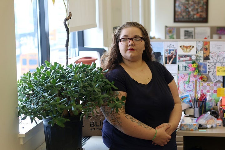 Alyssa Fernandez looks out the window. Today she is an inspiration to many of the other homeless youth at Safe Horizon’s Streetwork Project.