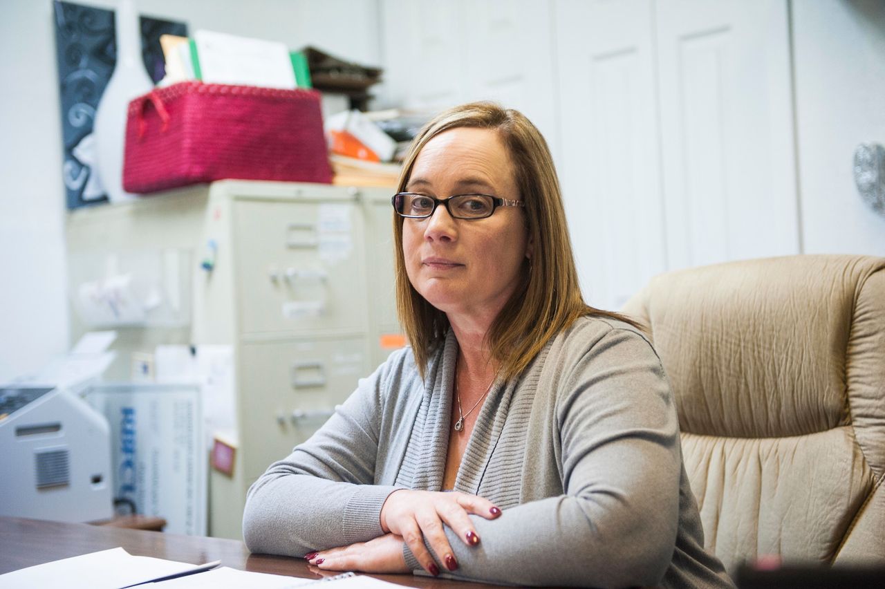 Jennifer Fernandez is director of the domestic violence shelter that serves Sutherland Springs. 