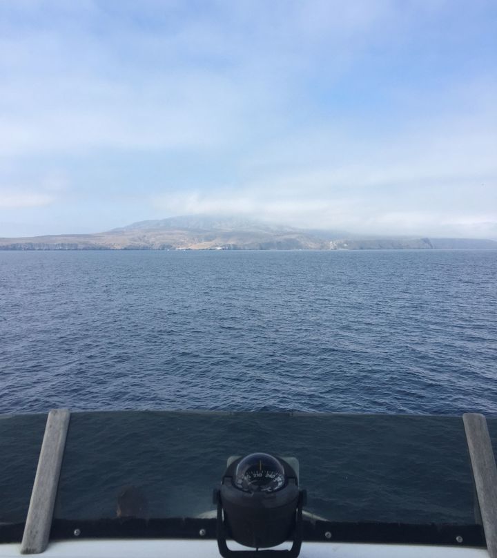 Arriving at Santa Cruz Island