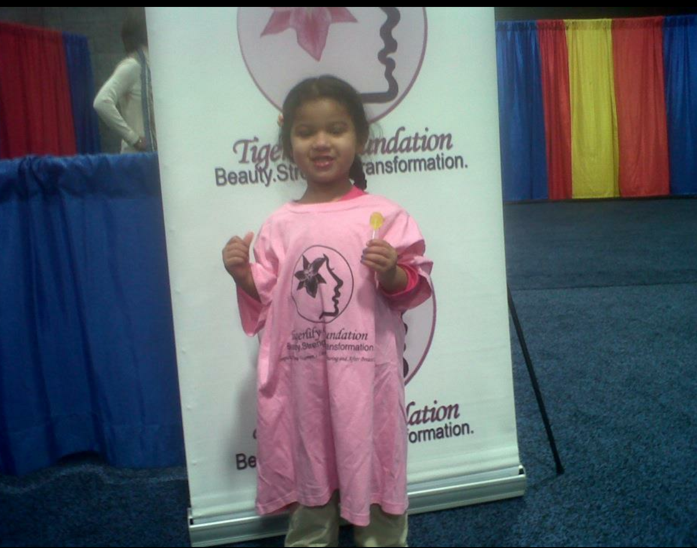 She came all the way to Washington, D.C. to help “man” the booth at a health fair!
