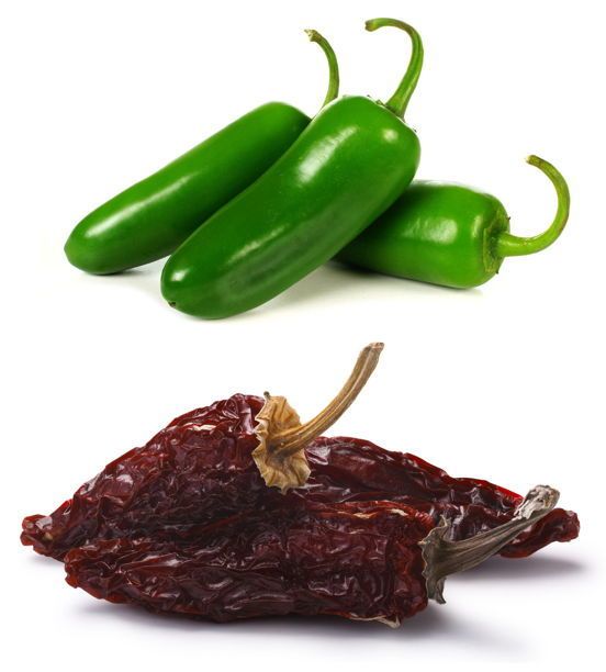 Jalapeños and chipotles are actually the same thing.