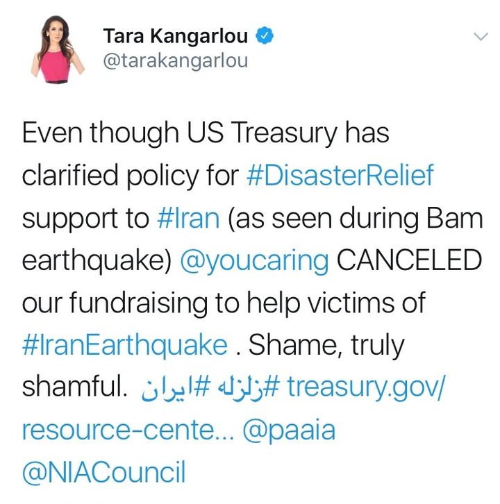 The United States Treasury Department does not allow any platform to disburse funds directly to, or be routed by proxy to a state or person that is currently located in an embargoed region” like Iran. 