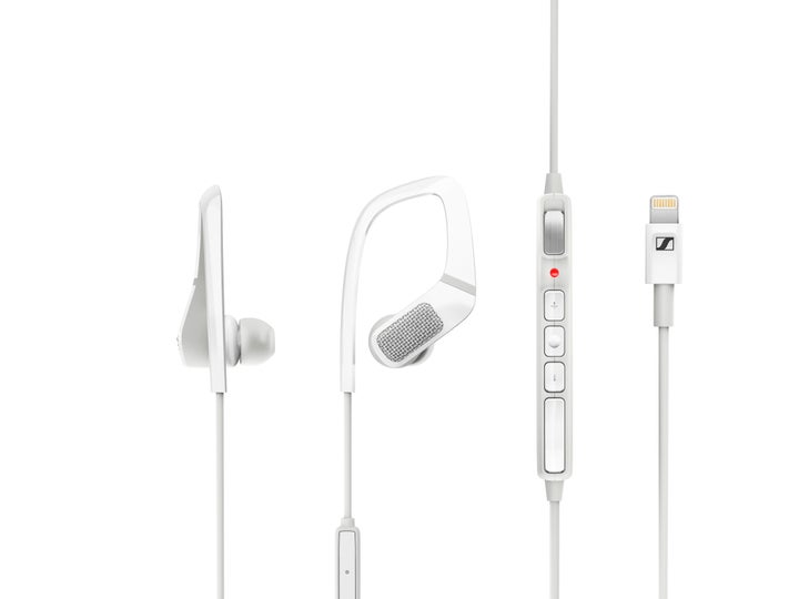 <p>Each Ambeo earphone fits over each ear to position its omni-directional microphone to hear sound like we do</p>
