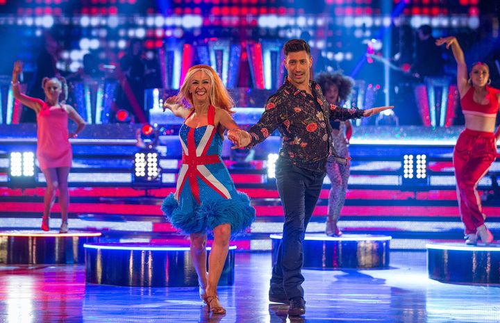 Debbie McGee and Giovanni Pernice were saved by the judges