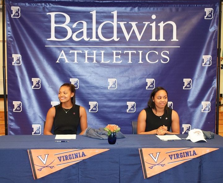 The Barnett Twins of Pennsylvania’s Baldwin School were among hundreds of student-athletes to sign National Letters of Intent during the early signing period. Hailey Grace (left) and Myla Grace (right) will attend the University of Virginia, joining the prestigious institution’s Women’s Rowing and Lacrosse programs next year. 