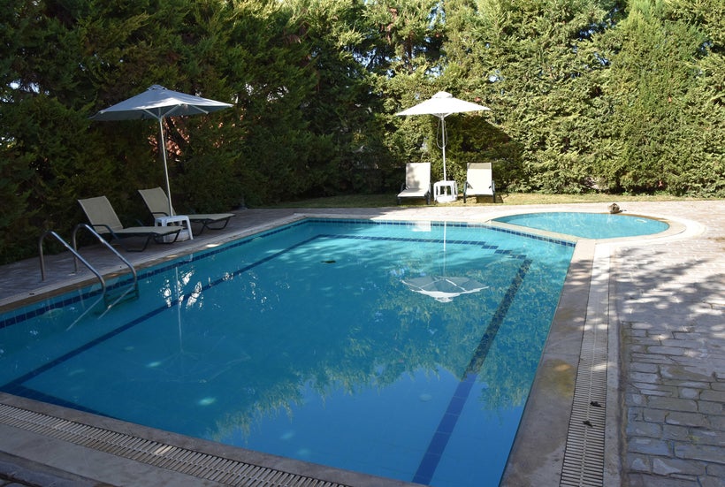 The swimming pool.